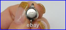 RARE RETIRED James Avery Sterling Silver Tea Pot Charm Cut Ring 0.61
