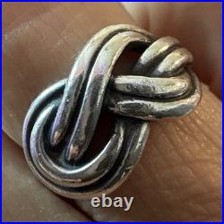 RARE RETIRED James Avery Sterling silver 925 Knot Band Ring Size 5.5 5.4g