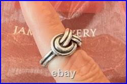 RARE RETIRED James Avery Sterling silver 925 Knot Band Ring Size 5.5 5.4g