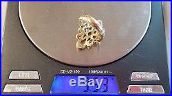 RARE RETIRED James Avery Tall Swirl Wavy Ribbon Ring 14k Yellow Gold Sz 7.5