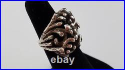 RARE RETIRED James Avery Tree Branch Openwork Dome Ring Sterling Silver Size 5