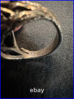 RARE RETIRED James Avery Tree Branch Openwork Dome Ring Sterling Silver Sz 6.25