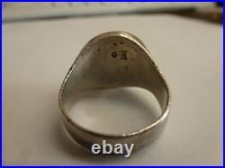 RARE RRETIRED JAMES AVERY 925 silver ROMAN HEAD RING SIZE 11.5