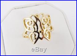 RARE Retired James Avery 14K Open Butterfly Ring Size 9