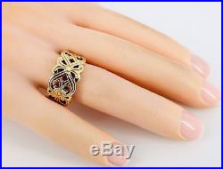 RARE Retired James Avery 14K Open Lattice 10mm Wide Band Ring Size 6 8.1 Grams