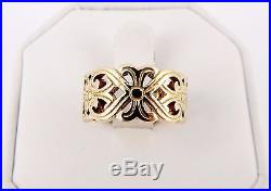 RARE Retired James Avery 14K Open Lattice 10mm Wide Band Ring Size 6 8.1 Grams