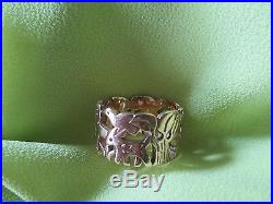 RARE Retired James Avery 14k Gold St Francis Assisi Animals Ring, Free S/H