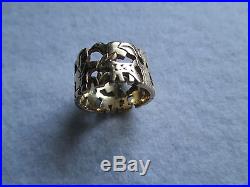 RARE Retired James Avery 14k Gold St Francis Assisi Animals Ring, Free S/H