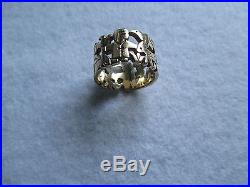 RARE Retired James Avery 14k Gold St Francis Assisi Animals Ring, Free S/H