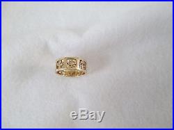 RARE, Retired James Avery 14k Yellow Gold FOUR (4) SEASONS Ring