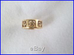 RARE, Retired James Avery 14k Yellow Gold FOUR (4) SEASONS Ring