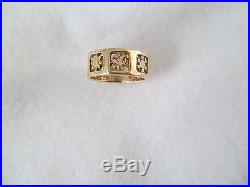 RARE, Retired James Avery 14k Yellow Gold FOUR (4) SEASONS Ring