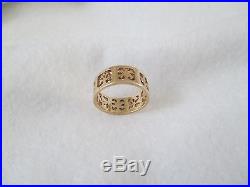 RARE, Retired James Avery 14k Yellow Gold FOUR (4) SEASONS Ring