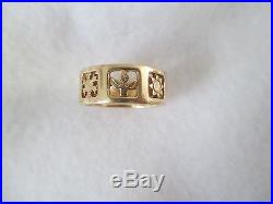 RARE, Retired James Avery 14k Yellow Gold FOUR (4) SEASONS Ring