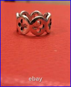 RARE Retired James Avery Eternity Crosses Ring Size 8 Sterling Silver