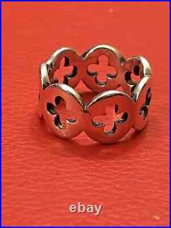 RARE Retired James Avery Eternity Crosses Ring Size 8 Sterling Silver
