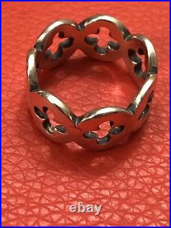 RARE Retired James Avery Eternity Crosses Ring Size 8 Sterling Silver