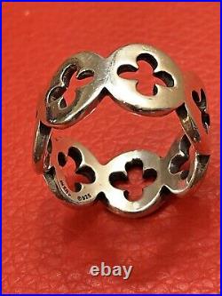 RARE Retired James Avery Eternity Crosses Ring Size 8 Sterling Silver