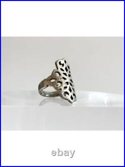 RARE Retired James Avery Latice Openwork Sterling Silver 925 Vintage Ring 7.25