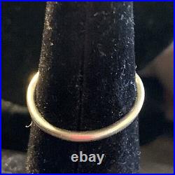 RARE Retired James Avery Sterling Silver Nail Ring Size 6 3/4