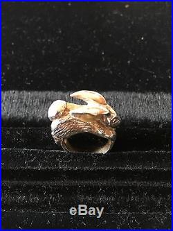 RARE Retired James Avery Sterling Silver Rabbit 3D New Ring Size 6