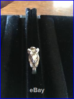 RARE Retired James Avery Sterling Silver Rabbit 3D New Ring Size 6