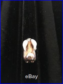 RARE Retired James Avery Sterling Silver Rabbit 3D New Ring Size 6