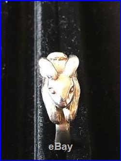 RARE Retired James Avery Sterling Silver Rabbit 3D New Ring Size 6