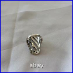 RARE Retired Sterling Silver James Avery Swirl Ring Size 7.5