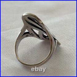 RARE Retired Sterling Silver James Avery Swirl Ring Size 7.5