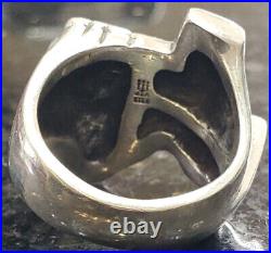 RARE XL Retired James Avery Sterling Silver Texas Ring Size 9 15.9 grams
