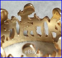 RETIRED 14K GOLD James Avery SCHOOL CHILDREN AT DESK CONTINUOUS RING Sz 6.5 band