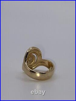 RETIRED JAMES AVERY 14K Gold Omega Swirl Band Ring Sz- 3