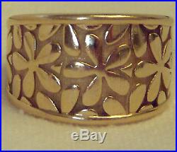 Retired James Avery Spring Blossom Ring 14k Karat Yellow Gold