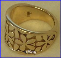 Retired James Avery Spring Blossom Ring 14k Karat Yellow Gold