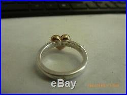 RETIRED James Avery 14K Gold & Sterling Silver Heart Ring Size 5.5 VERY RARE
