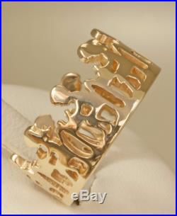 RETIRED James Avery 14K Yellow Gold Children at School Ring Size 8