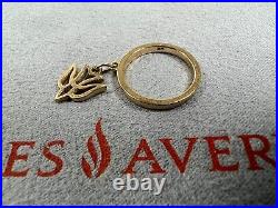 RETIRED James Avery 14k Yellow Gold Dove Dangle Ring Smooth Band Size 4.5
