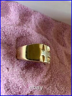 RETIRED James Avery 14k Yellow Gold Greek Cross Or Iron Cross Ring