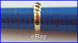 RETIRED James Avery 14k Yellow Gold Narrow Fluted Ring Size 8 FREE SHIPPING