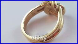 RETIRED James Avery 14k Yellow Gold Original Lover's Knot Ring Size 7.25