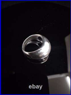 RETIRED James Avery 925 Silver Large Hammered Dome Ring Sz 8.5