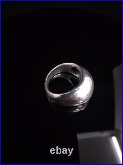 RETIRED James Avery 925 Silver Large Hammered Dome Ring Sz 8.5