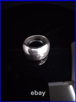RETIRED James Avery 925 Silver Large Hammered Dome Ring Sz 8.5
