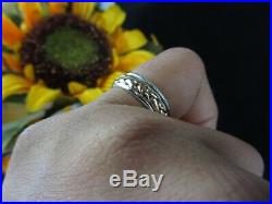 RETIRED James Avery Braided Center 14K Gold & Sterling Silver Wedding Band Ring