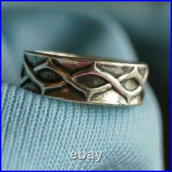 RETIRED James Avery Crown of Thorns Ring Sterling Silver Size 8