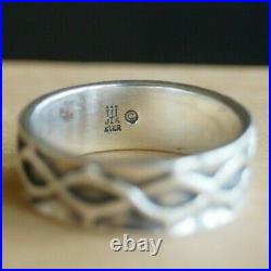 RETIRED James Avery Crown of Thorns Ring Sterling Silver Size 8