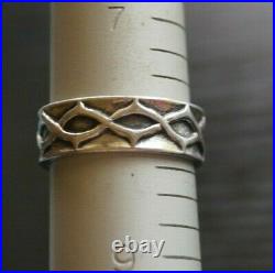 RETIRED James Avery Crown of Thorns Ring Sterling Silver Size 8