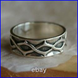 RETIRED James Avery Crown of Thorns Ring Sterling Silver Size 8