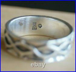 RETIRED James Avery Crown of Thorns Ring Sterling Silver Size 8